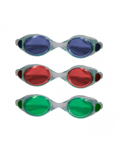 Tradineur - Gafas de buceo, Protección UV, ligeras y versátiles, Fabricadas en PVC, Medida ajustable. Color Surtido. 4,5 x 12,5