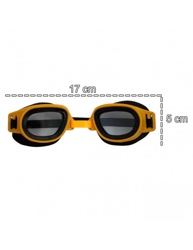 Tradineur - Gafas de buceo natación junior, Protección UV, ligeras y versátiles, Fabricadas en PVC, Medida ajustable. Color Surt