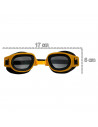 Tradineur - Gafas de buceo natación junior, Protección UV, ligeras y versátiles, Fabricadas en PVC, Medida ajustable. Color Surt
