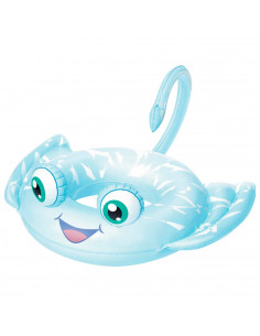 Tradineur - Flotador hinchable infantil con forma de animales, vinilo resistente, 3 modelos distintos, Modelo surtido. 86 x 69 c