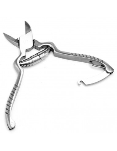 Tradineur - Alicates de pedicura, cortaúñas de acero inoxidable, tenazas, pinza para uñas de pies gruesas y duras, uñas encarnad