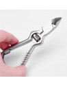 Tradineur - Alicates de pedicura, cortaúñas de acero inoxidable, tenazas, pinza para uñas de pies gruesas y duras, uñas encarnad