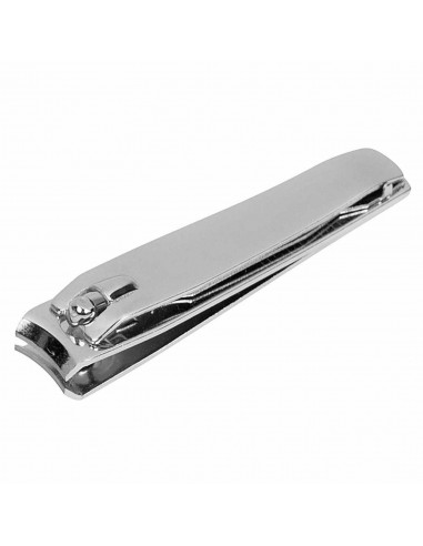 Tradineur - Cortaúñas de pedicura de acero inoxidable con lima, pinza clásica para cortar uñas de pies y manos, manicura, profes
