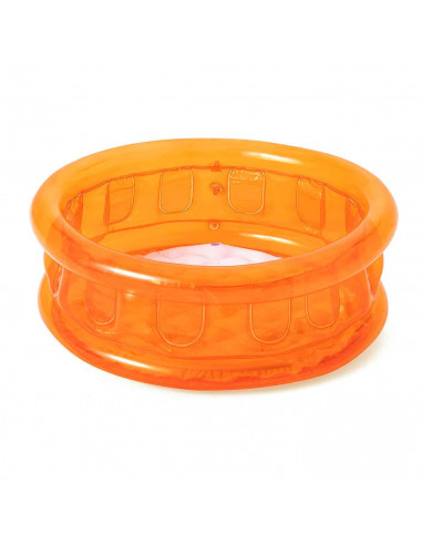Tradineur - Piscina hinchable infantil, vinilo resistente, válvula de seguridad, 3 cámaras de aire, 64 x 25 cm, color aleatorio