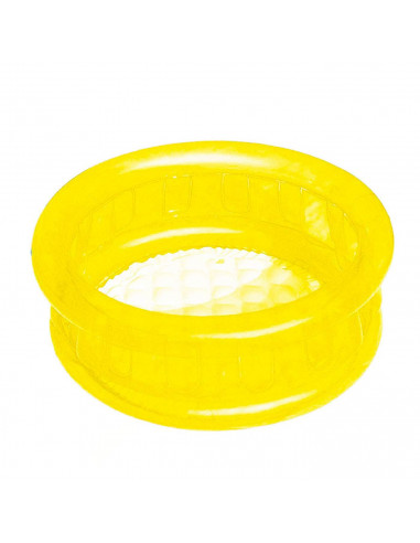 Tradineur - Piscina hinchable infantil, vinilo resistente, válvula de seguridad, 3 cámaras de aire, 64 x 25 cm, color aleatorio