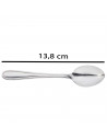 Tradineur - Set de 6 cucharillas para café de acero inoxidable, cucharas clásicas para postre, helado, tarta, té, infusiones, 13