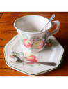 Tradineur - Set de 6 cucharas moka de acero inoxidable, cucharillas clásicas para postre, helado, tarta, té, infusiones, 12 cm