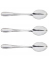 Tradineur - Set de 3 cucharas soperas de acero inoxidable, cucharas de mesa clásicas para sopas, caldos, potajes, 19,5 cm