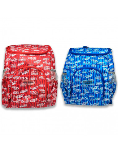 Tradineur - Mochila frigorífica, fabricación en poliéster, Mochila de viaje, ideal para verano. Color Surtido. 42 x 39 x 28 cm.