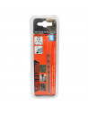 Tradineur - Broca espiral de acero inoxidable, válida para perforar hierro y aluminio, bricolaje, carpintería, color dorado, 7,5