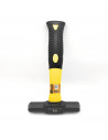 Maceta de 37 x 11,5 cm con mango antideslizante de1.47 kg Maza de metal con mango para evitar accidentes. Martillo de metal pesa