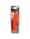 Tradineur - Pack de 2 brocas espiral de acero inoxidable, válidas para perforar hierro y aluminio, bricolaje, carpintería, color