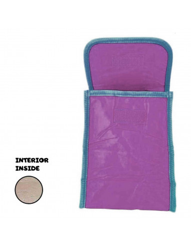 Tradineur - Bolsa frigorífica infantil, fabricación en fibra sintética, Mochila de viaje, ideal para verano. Color azul. 12 x 18