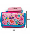 Tradineur - Bolsa frigorífica infantil, fabricación en fibra sintética, Mochila de viaje, ideal para verano. Color azul. 12 x 18