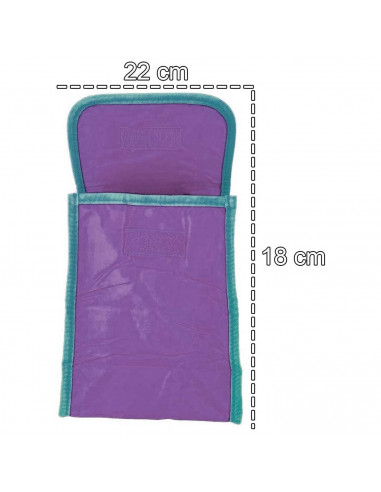 Tradineur - Bolsa frigorífica infantil, fabricación en fibra sintética, Mochila de viaje, ideal para verano. Color azul. 12 x 18