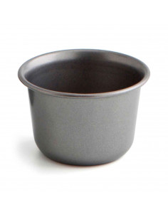 Tradineur - Molde redondo para flan antiadherente. Fabricado en acero, apto para horno y lavavajillas. 5 x 7,5 cm (alto x diámet